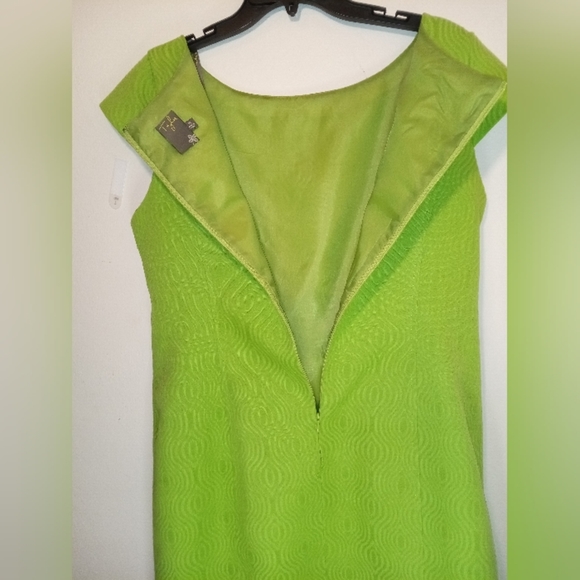 Taylor Green Dress Women Regular Size 14 NBW with Adjustable Bow/Belt - Picture 3 of 8